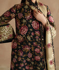 PC017G Jazmin|Black Floral Embroidered Premium Viscose 3-Piece Suit