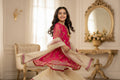 PC016P Girls Pink & Cream Embellished 3-Piece Suit - Luxury Party Wear