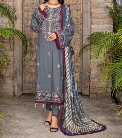 PC006 3Piece Linen printed suit