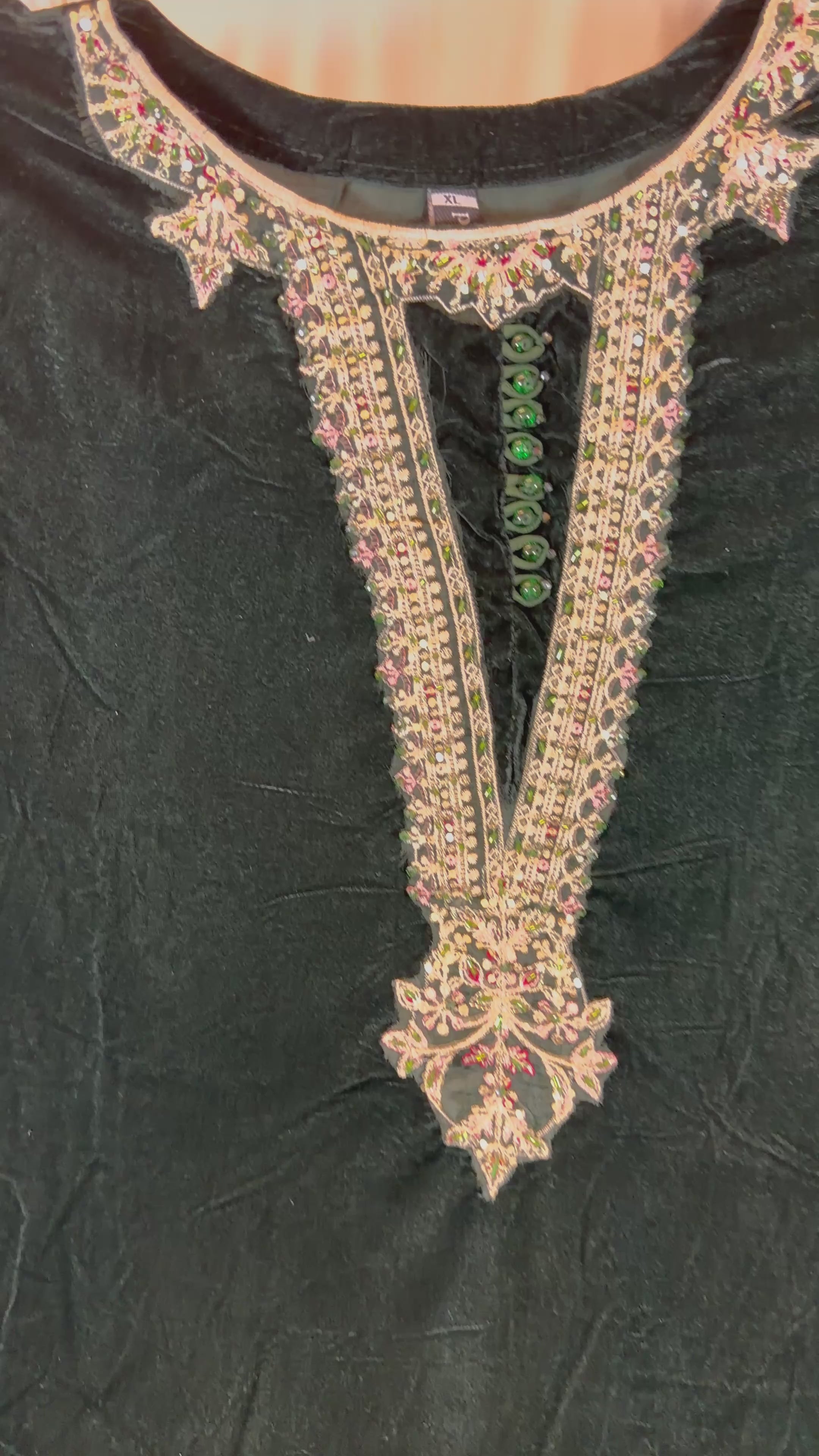 PC010 3Piece Dark Green Regalia Velvet