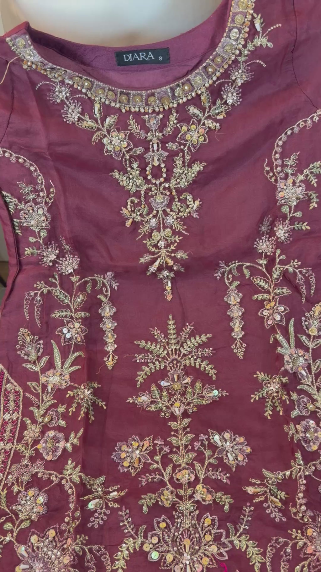 PC 013-MAROON SHARARA